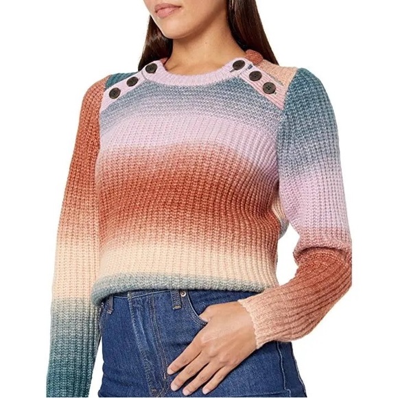 Madewell Sweaters - NWT MADEWELL Space-Dyed Button-Shoulder Pullover Sweater Small